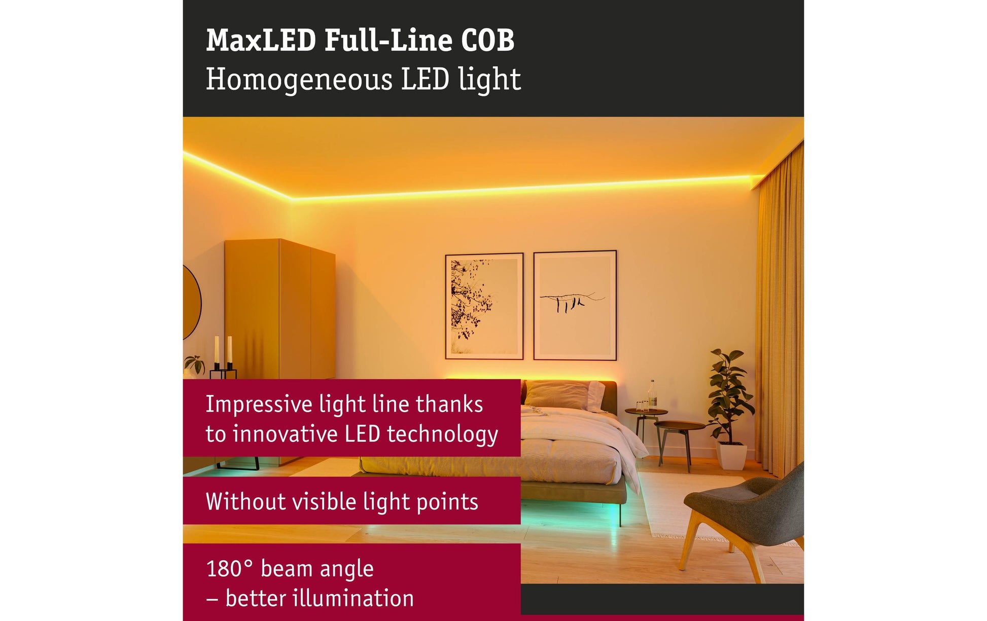 Paulmann LED-Strip MaxLED1000 – 2,5 m, 2595 lm, 24 W, RGBW, dimmbar, silber