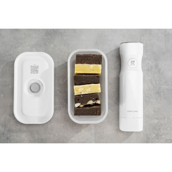 ZWILLING Lunchbox 500 ml, 8,7 × 15,6 × 7,7 cm, Kunststoff/Silikon, Transparent