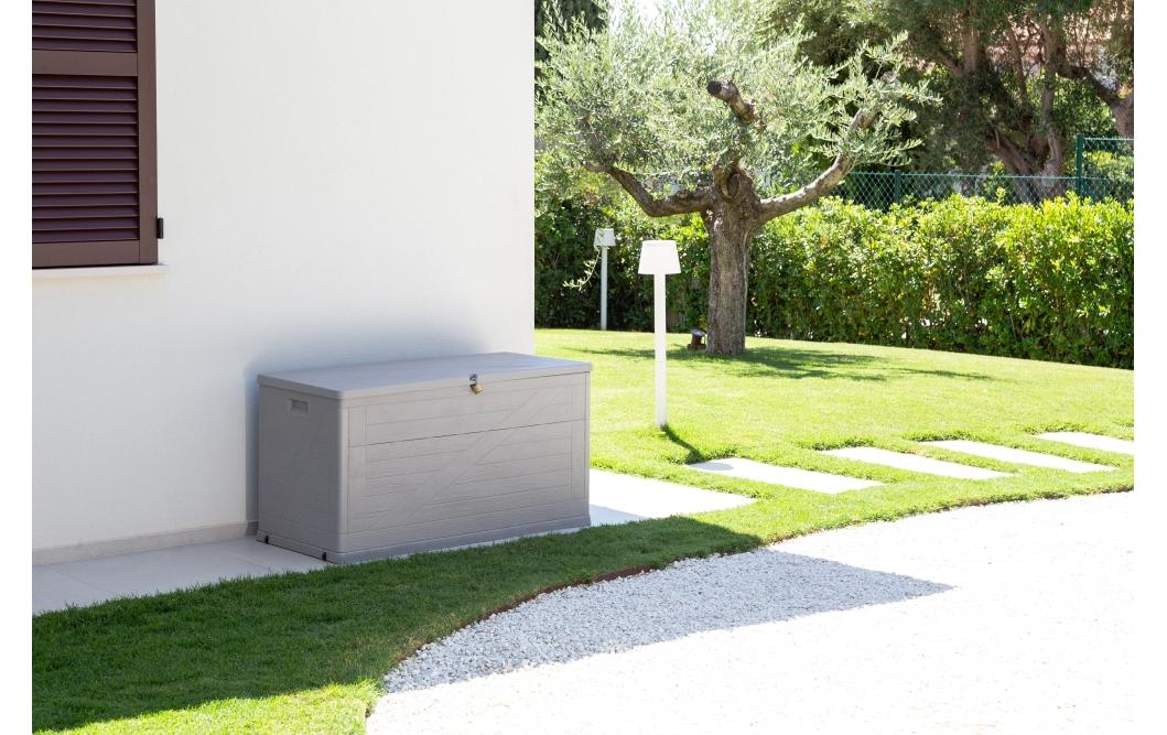Toomax Aufbewahrungsbox 420 l (mit Deckel) – Polypropylen – Grau – 630 × 1200 × 560 mm