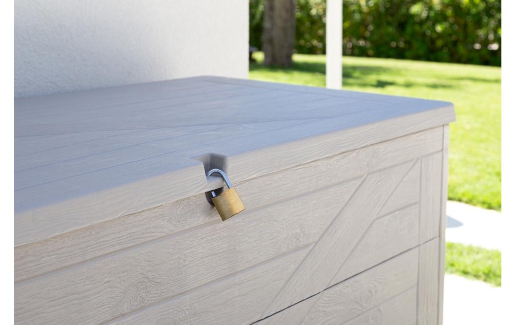 Toomax Aufbewahrungsbox 420 l (mit Deckel) – Polypropylen – Grau – 630 × 1200 × 560 mm