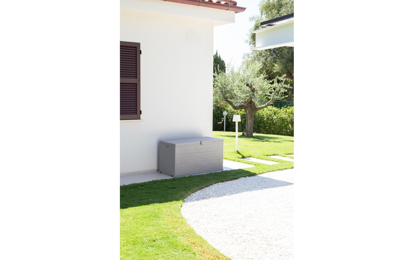Toomax Aufbewahrungsbox 420 l (mit Deckel) – Polypropylen – Grau – 630 × 1200 × 560 mm