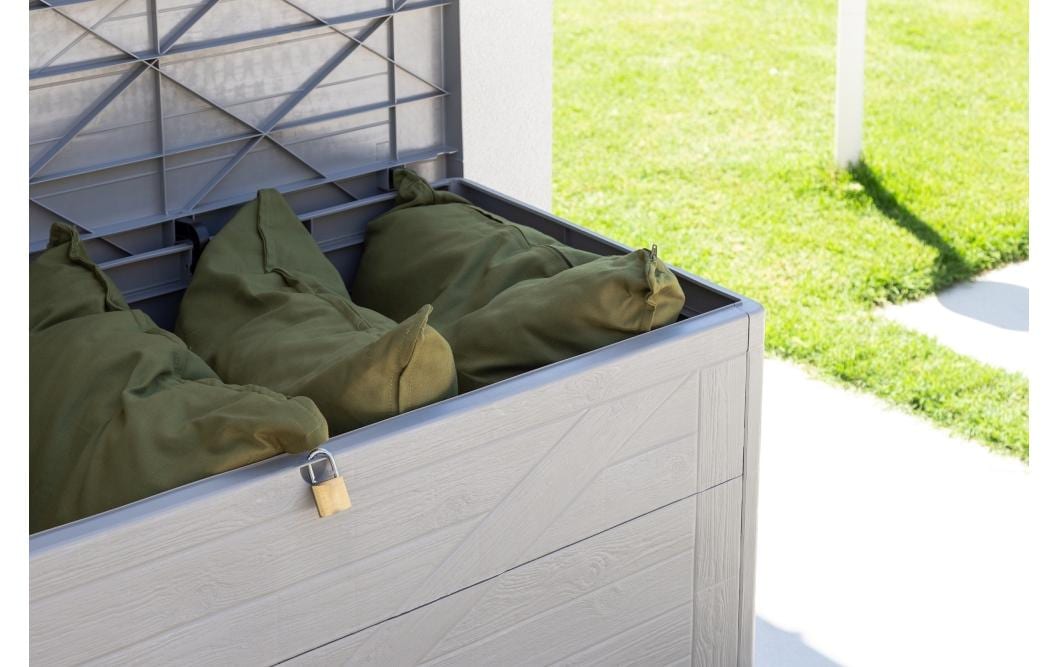 Toomax Aufbewahrungsbox 420 l (mit Deckel) – Polypropylen – Grau – 630 × 1200 × 560 mm