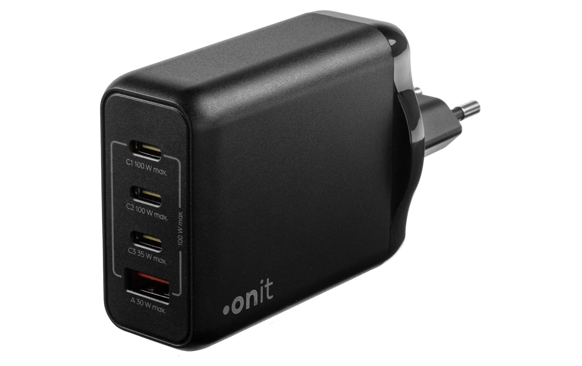 ONIT Wandladegerät – 4× USB (1× USB-C 35W), GaN
