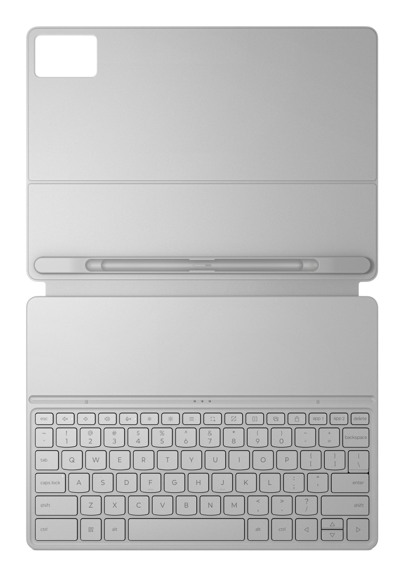 Lenovo Mobile Device Keyboard Pogo – Docking-Tastatur – Pogo-Pin kabelgebunden – Grau – für Idea Tab Plus