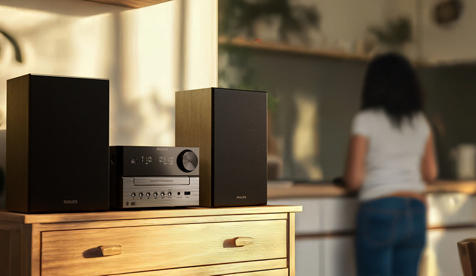 Philips TAM3505M2/12 – Mikro-HiFi-System – 20 W, DAB+, CD, Bluetooth – Schwarz