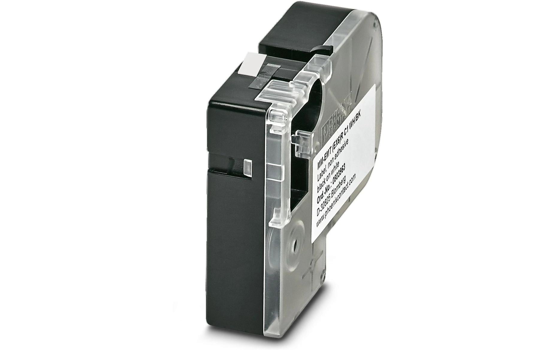 Phoenix Contact MM-EMT Schriftband – Schwarz auf Weiss – 6 mm × 8 m, Polyester – für Phoenix Contact