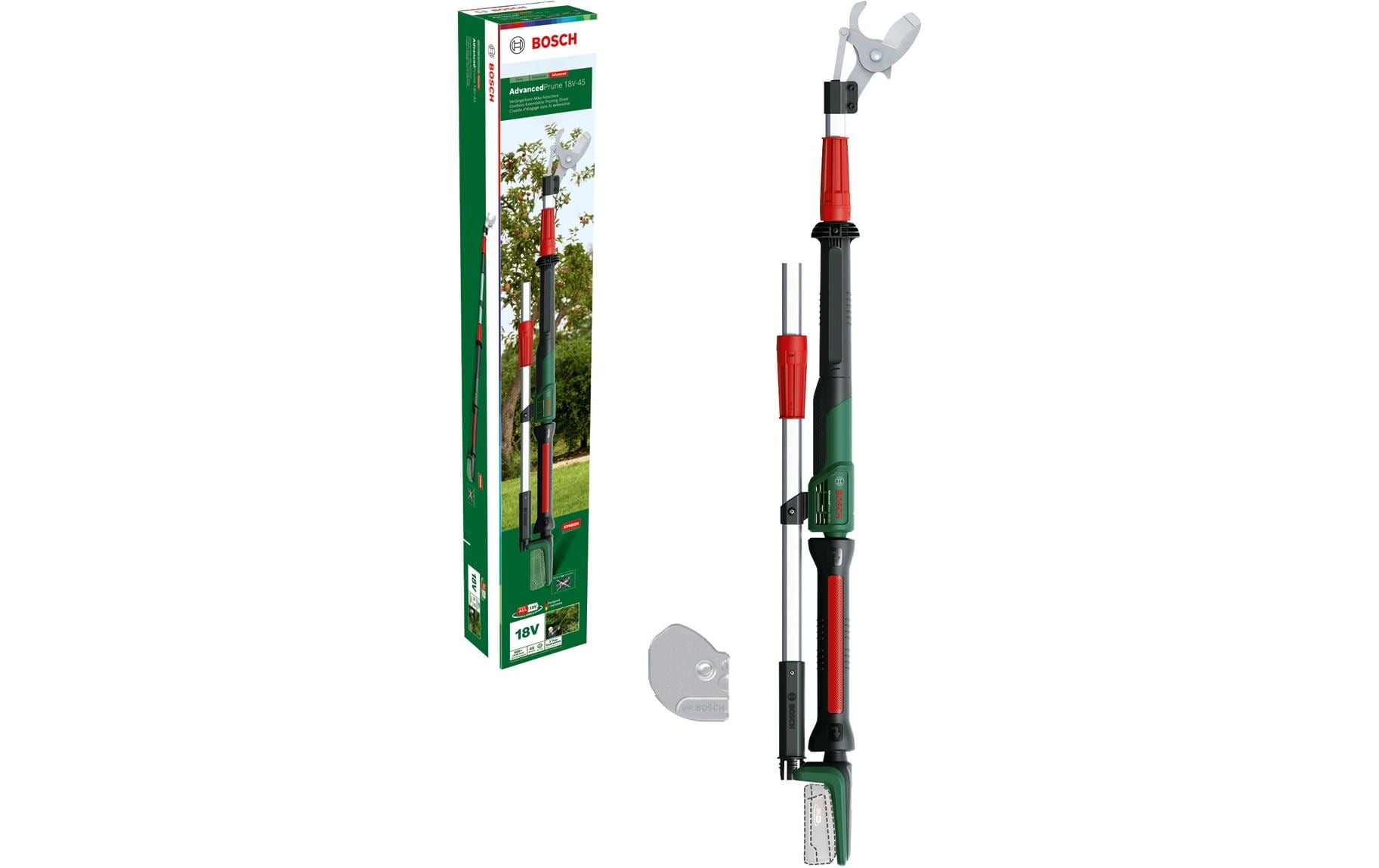 Bosch AdvancedPrune 18V-45 Akku-Gartenschere – 18 V – Schnittbreite 45 mm – Solo – POWER FOR ALL