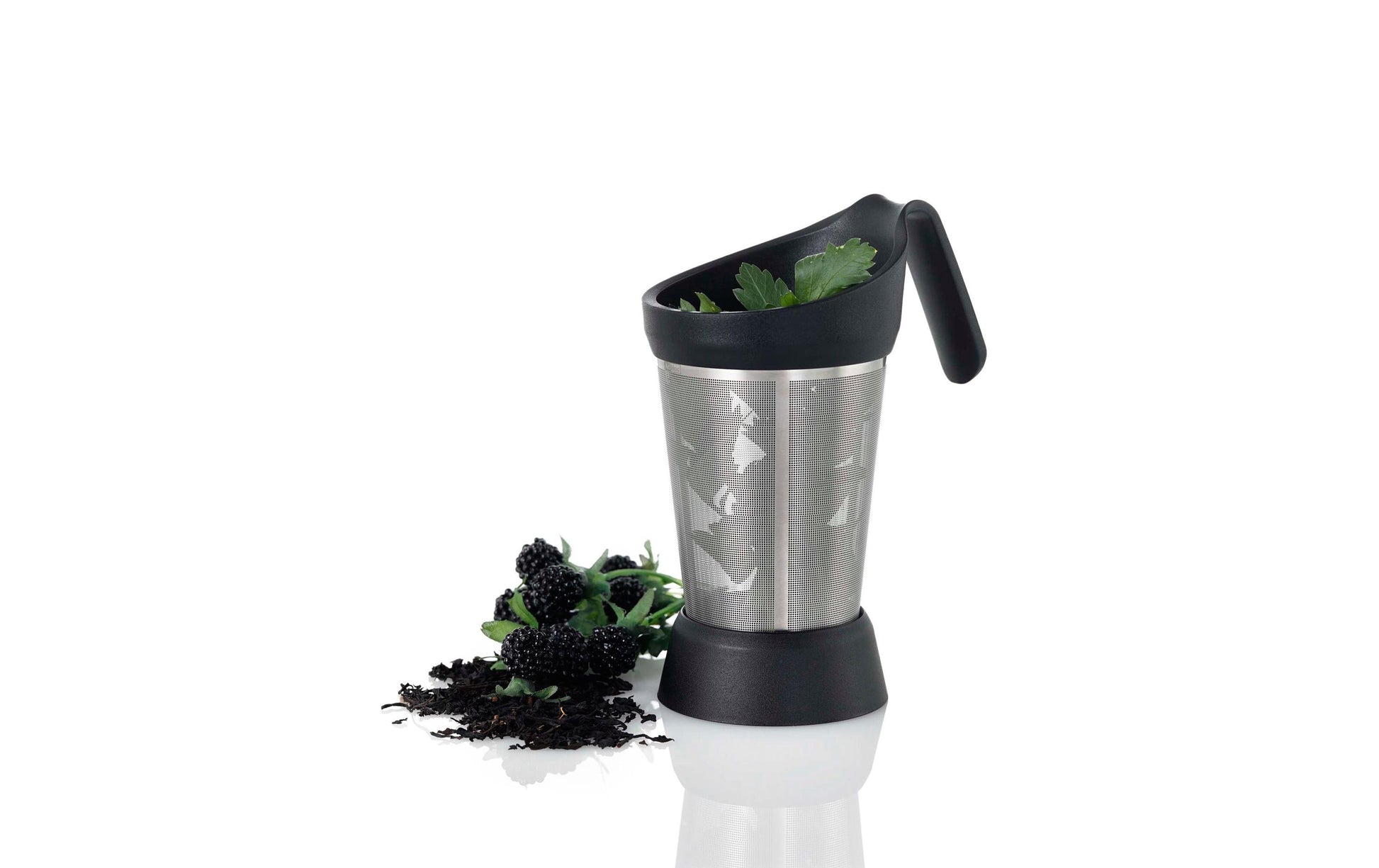 AdHoc GRANTEA – Teesieb Ø 7,7 × 15 cm, Edelstahl/Kunststoff