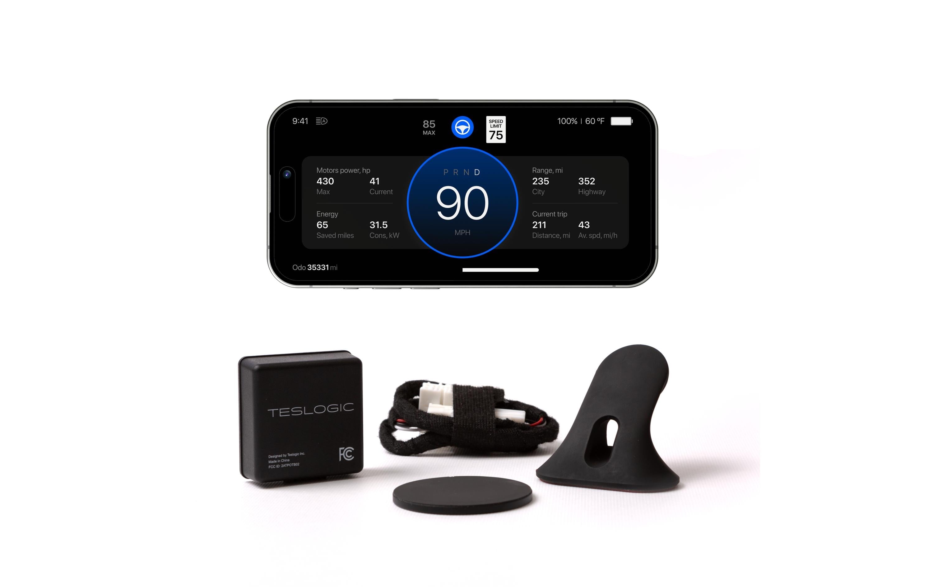 Teslogic Dashboard – für Model 3 (2017–2018 US-Spec) – 2 Stk.