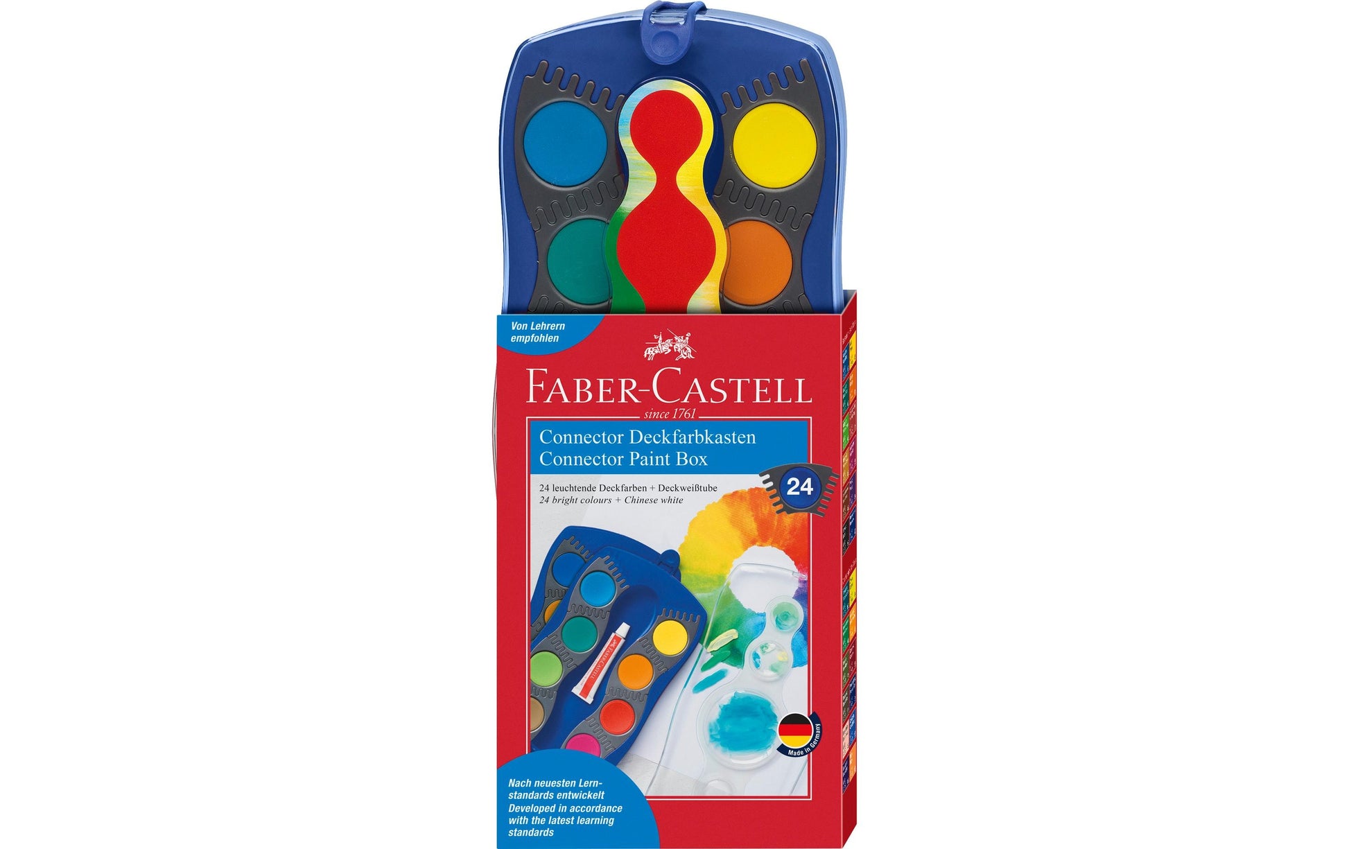 Faber-Castell Connector Aquarellkasten – Mehrfarbig – 24 Farben