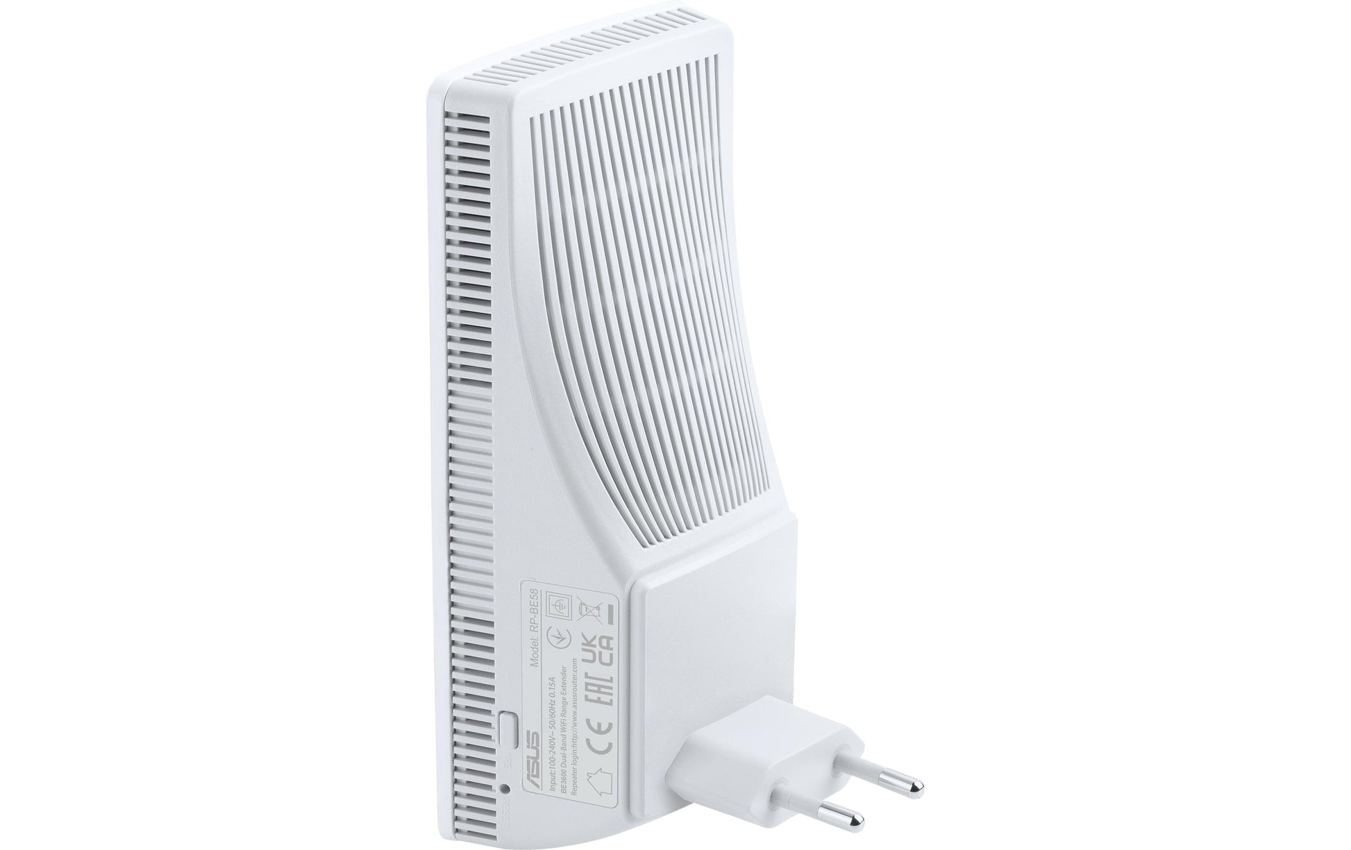 ASUS RP-BE58 Access Point – Wi-Fi 7 (802.11be), Dual-Band (2,4/5 GHz), bis 2,9 Gbit/s, 1× RJ-45, Weiss