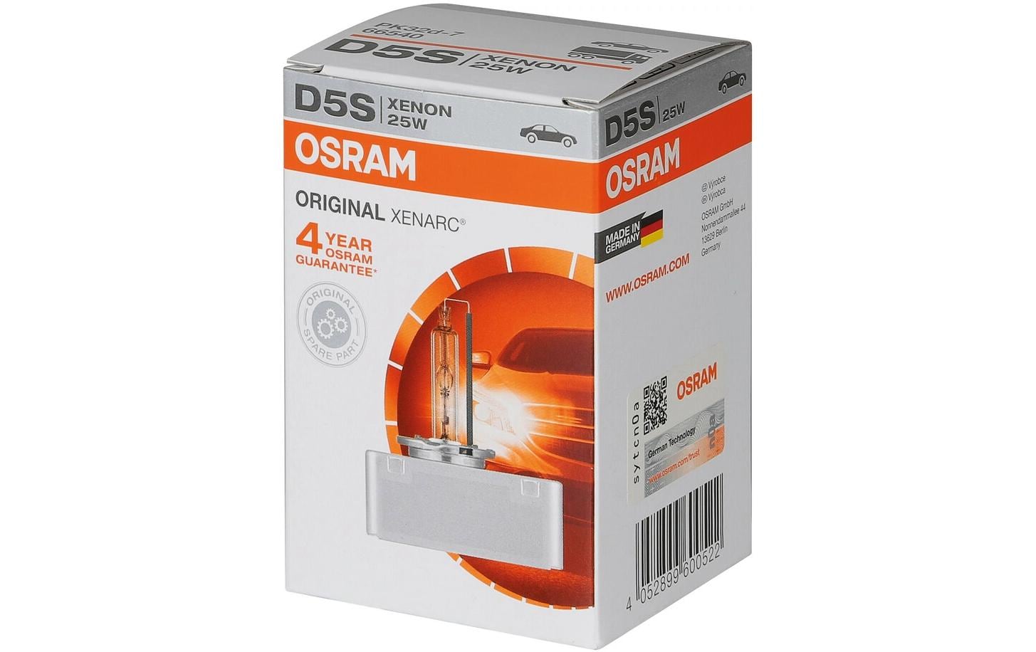 Osram Leuchtmittel P32d-7 D5S – 25 W, Xenon, Neutralweiss