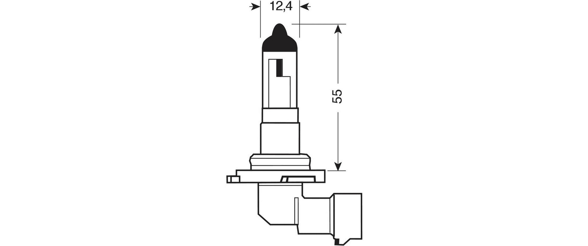 Osram Halogenlampe HB4, P22d – 12 V, 51 W – für Personenwagen