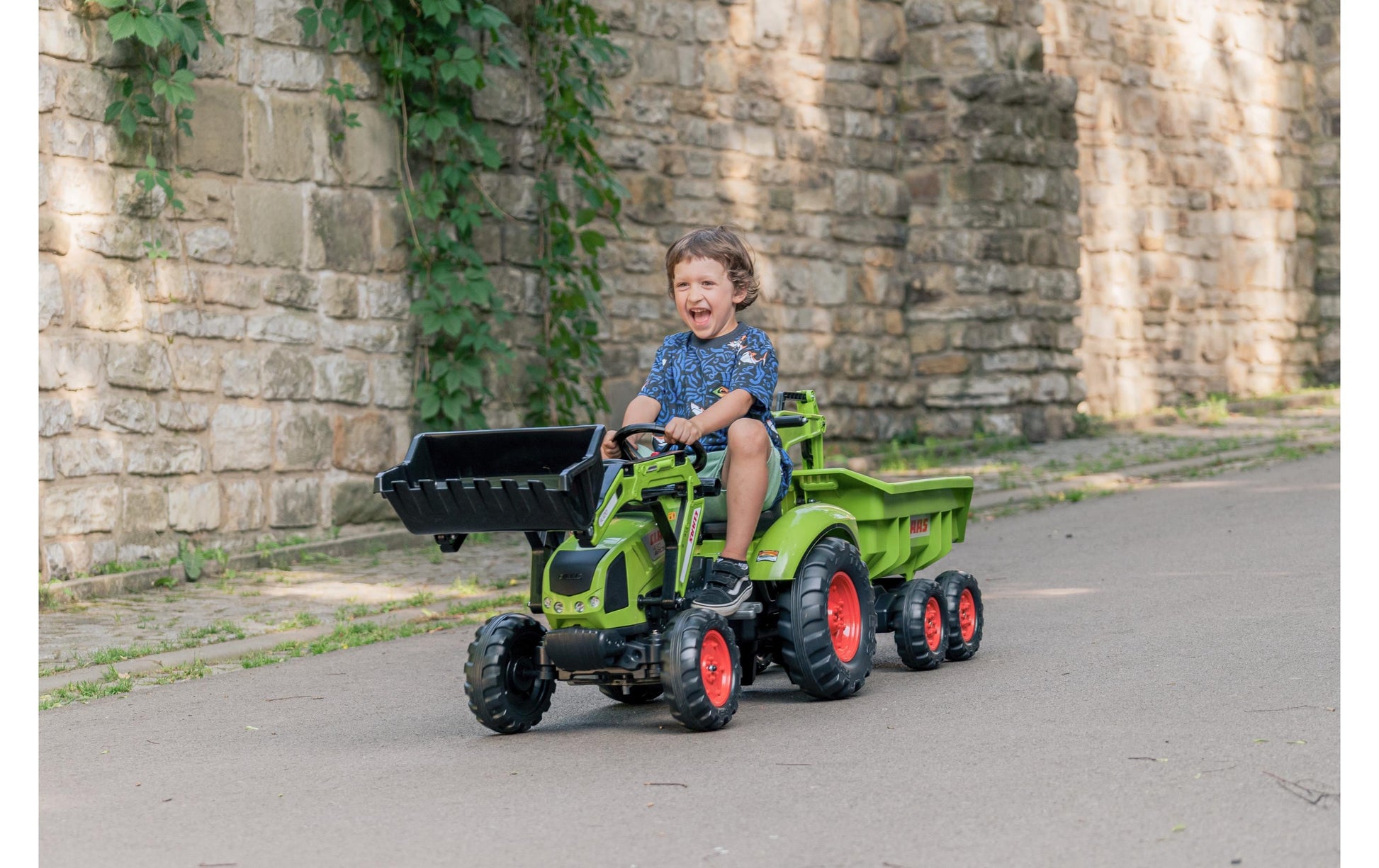 Falk Traktor mit Anhänger – max. 50 kg, 222,0 × 75,0 × 58,0 cm – ab 3 Jahren