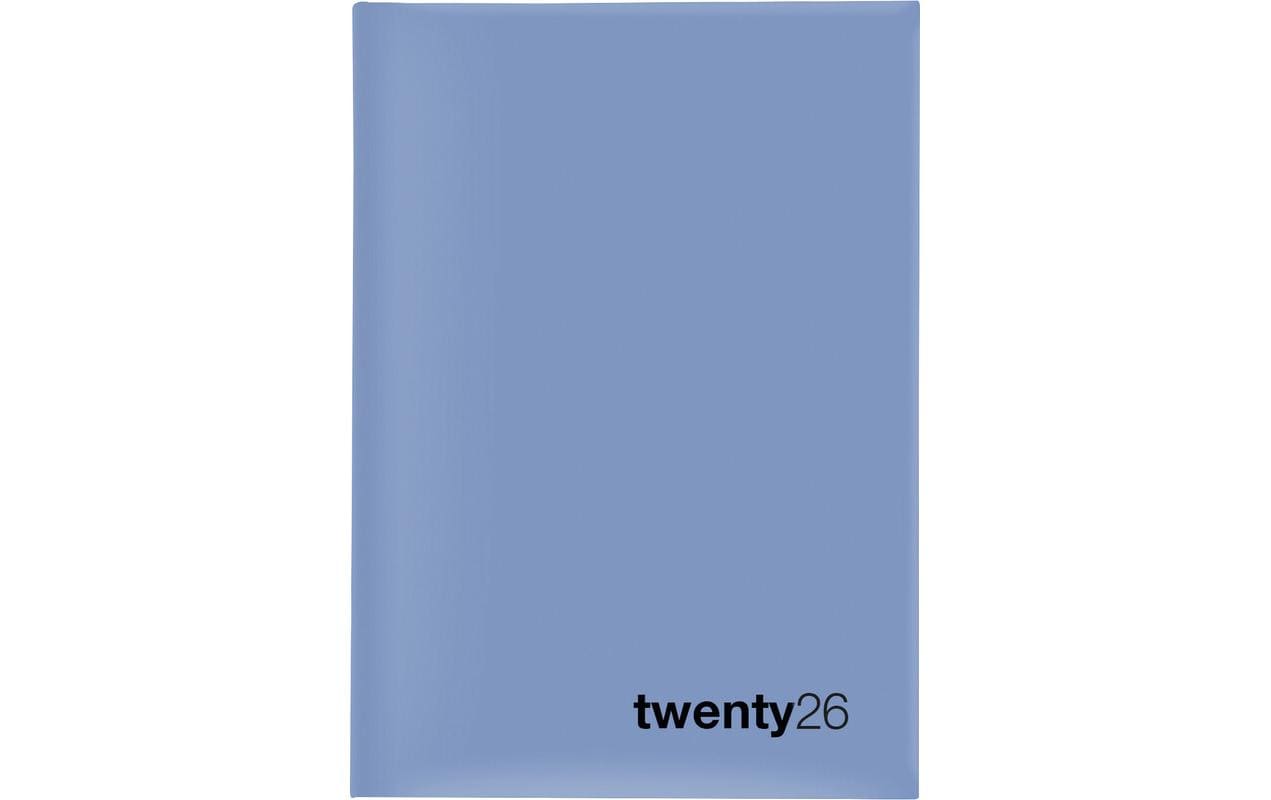 Biella Agenda – 1 Tag pro Seite, gebunden, 14,5 × 20,5 cm, 2026, 1/2-Stunden-Takt, blau, FSC