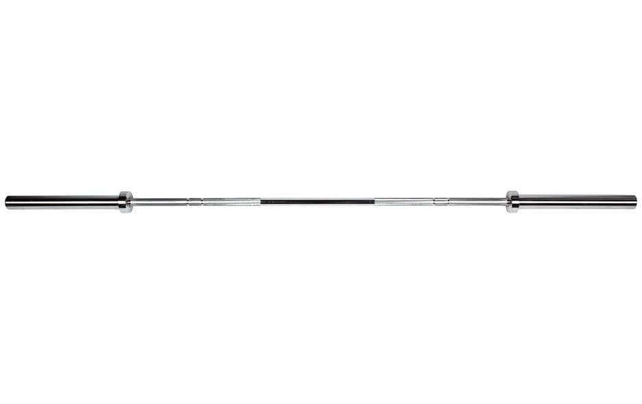 Fitcom Langhantelstange, 20 kg, 220 cm – Chrom, Federstahl/Stahl