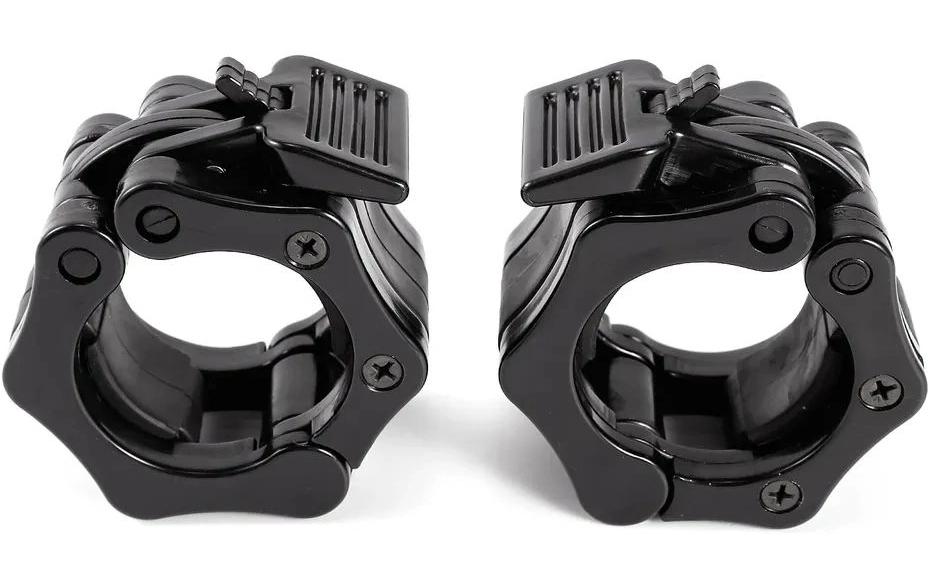 Fitcom Hantelverschluss Lock Jaw – Schwarz, Kunststoff – für 50 mm Hantelstange