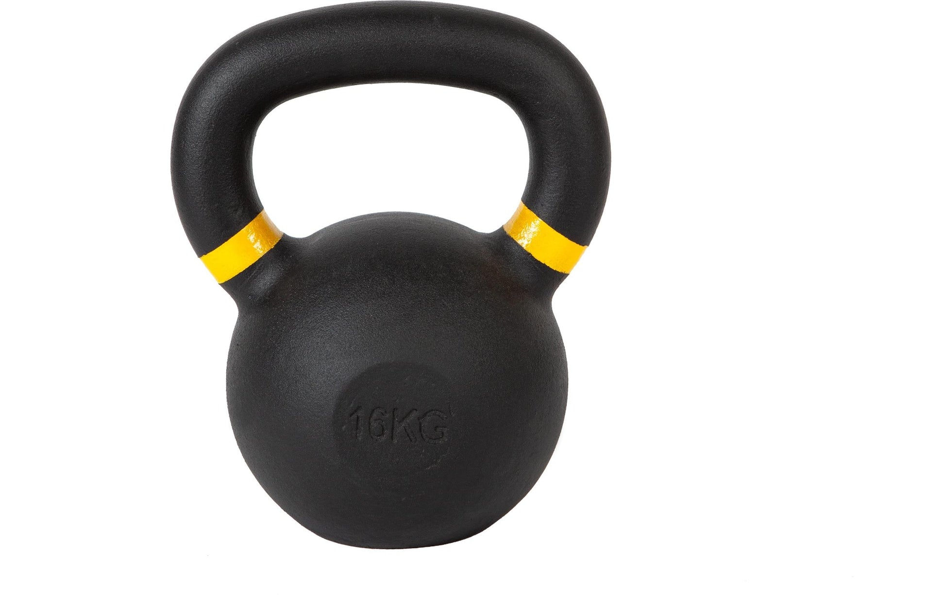 Fitcom Kettlebell, 16 kg, Ø 16,0 cm × 24,5 cm, Gusseisen, Schwarz