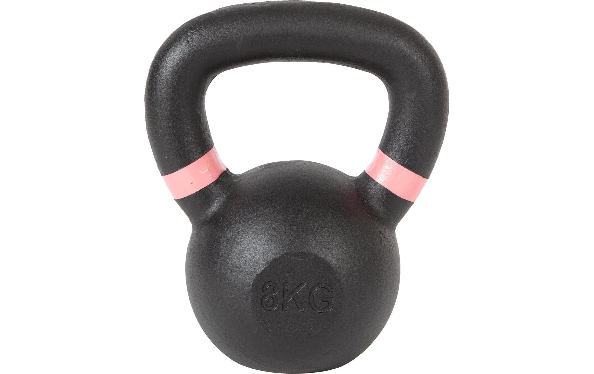 Fitcom Kettlebell, 8 kg – Schwarz, Gusseisen