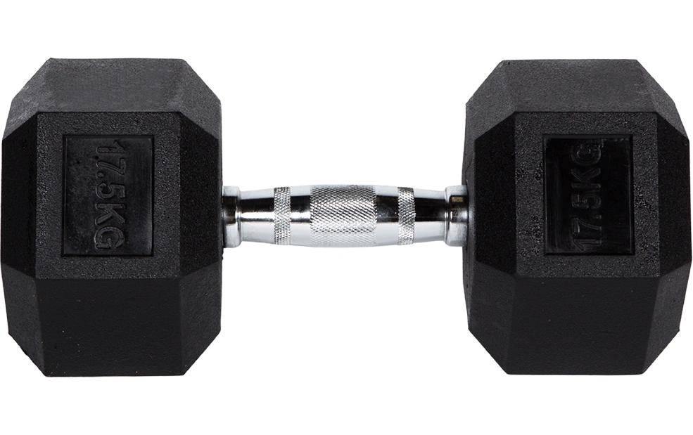Fitcom Kurzhantel, 17,5 kg pro Hantel – Schwarz