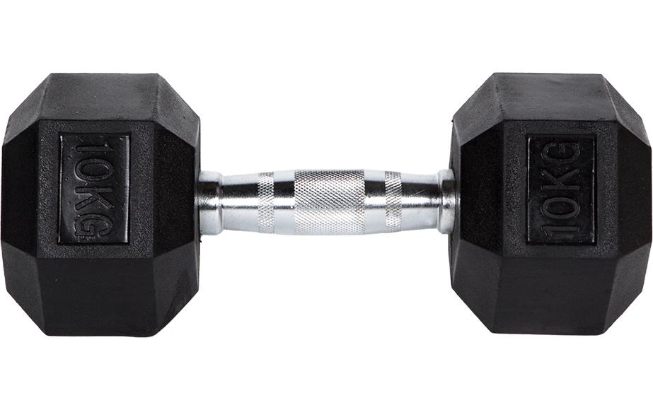 Fitcom Kurzhantel, 10 kg pro Hantel – Schwarz