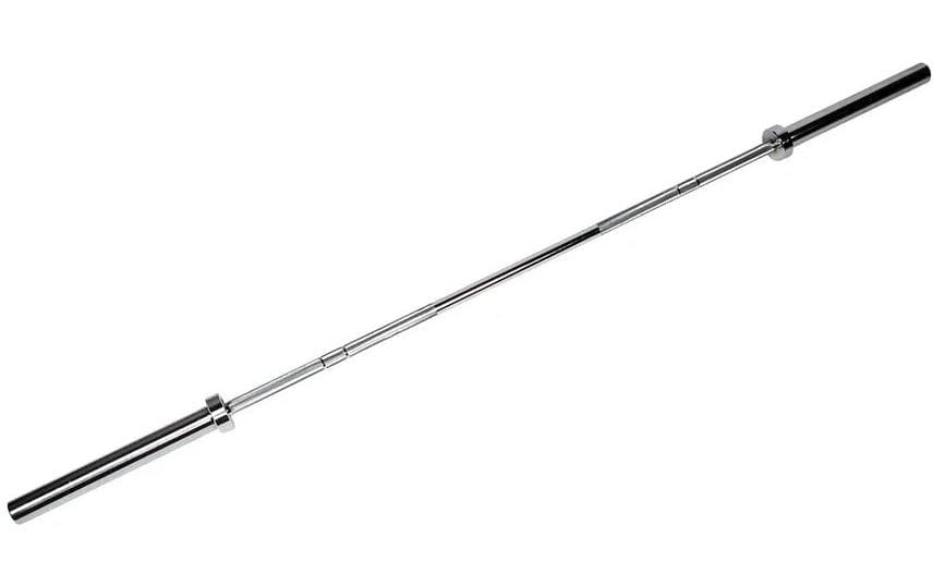 Fitcom Langhantelstange, 20 kg, 220 cm – Chrom, Federstahl/Stahl