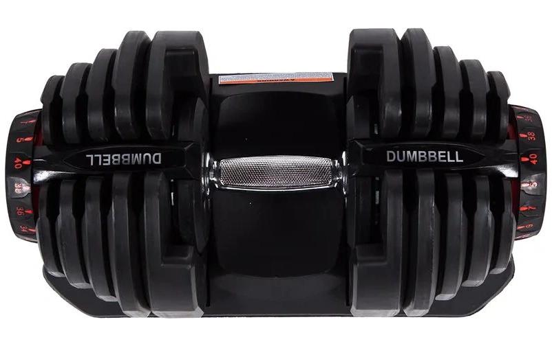 Fitcom Verstellbare Kurzhantel, 40 kg – Schwarz