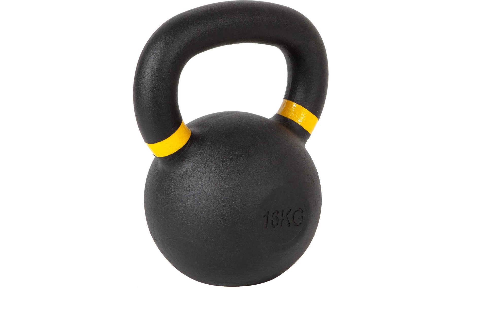 Fitcom Kettlebell, 16 kg, Ø 16,0 cm × 24,5 cm, Gusseisen, Schwarz