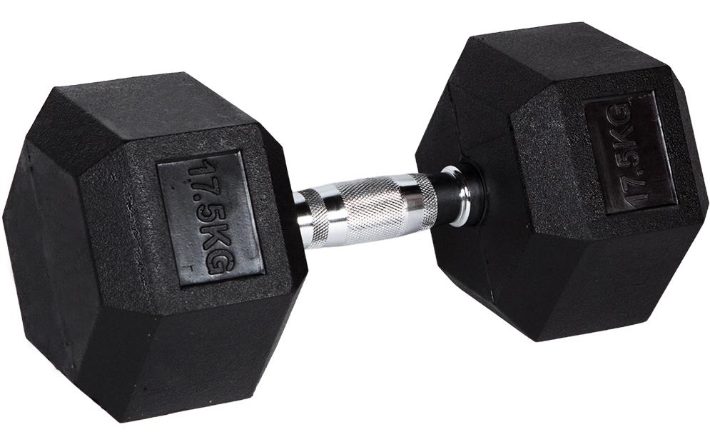 Fitcom Kurzhantel, 17,5 kg pro Hantel – Schwarz