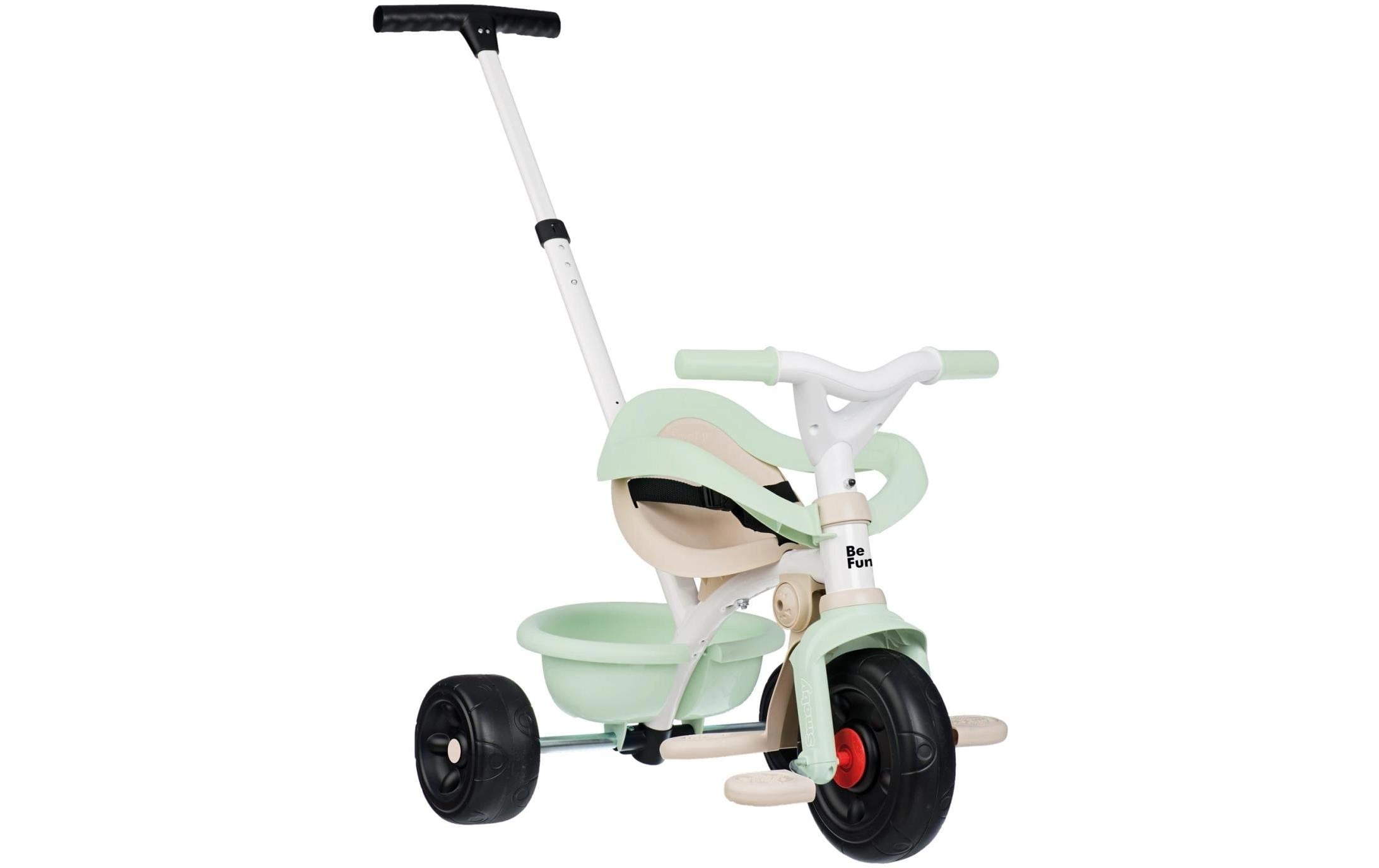 Smoby Be Fun Komfort Dreirad – Schiebestange, verstellbarer Sitz – 68 × 52 × 101 cm – ab 10 Monaten