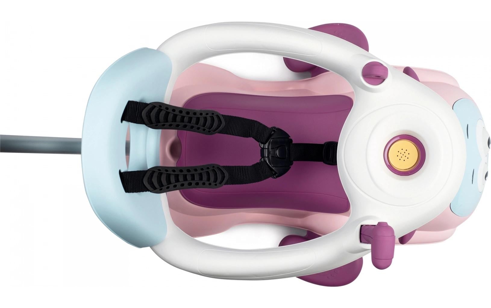 Smoby Maestro 3-in-1 Rutschfahrzeug – Rosa – 61 × 55 × 44 cm – Schiebestange, Fussstütze – ab 0,5 J.