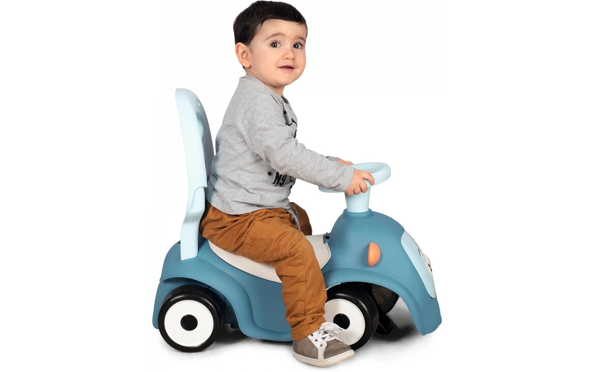 Smoby Maestro Rutschauto 3-in-1 – 61,0 × 44,0 × 55,0 cm – ab 0,5 J. – Kunststoff, blau