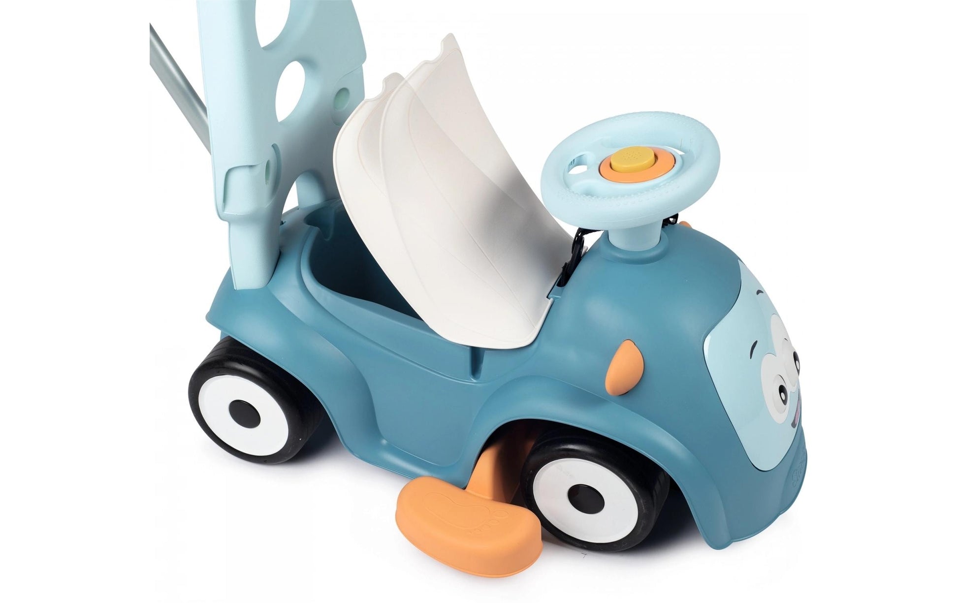 Smoby Maestro Rutschauto 3-in-1 – 61,0 × 44,0 × 55,0 cm – ab 0,5 J. – Kunststoff, blau