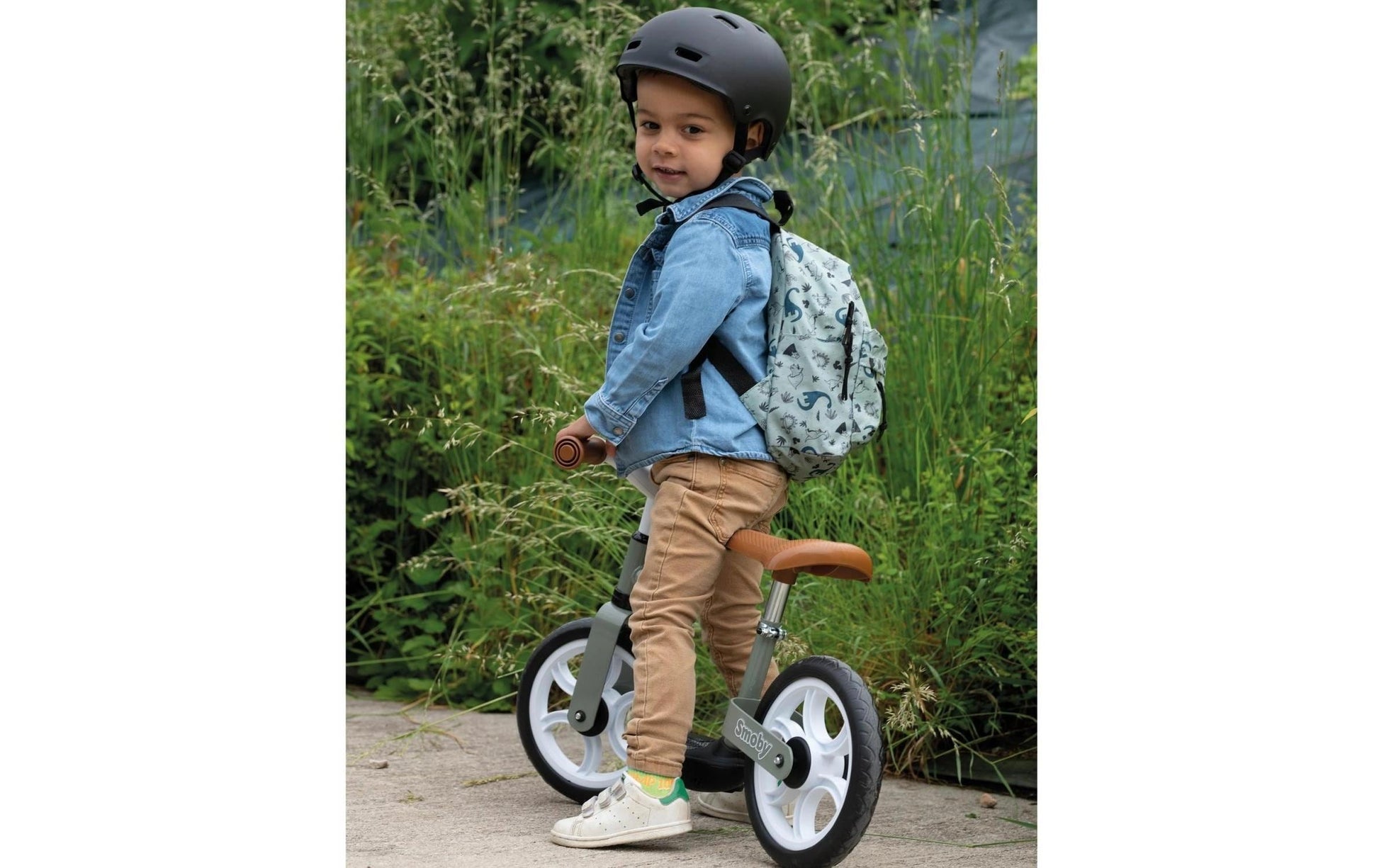 Smoby Laufrad Komfort – Sitzhöhe 33–38 cm – verstellbarer Sitz, höhenverstellbarer Lenker, bis 30 kg – ab 2 Jahren