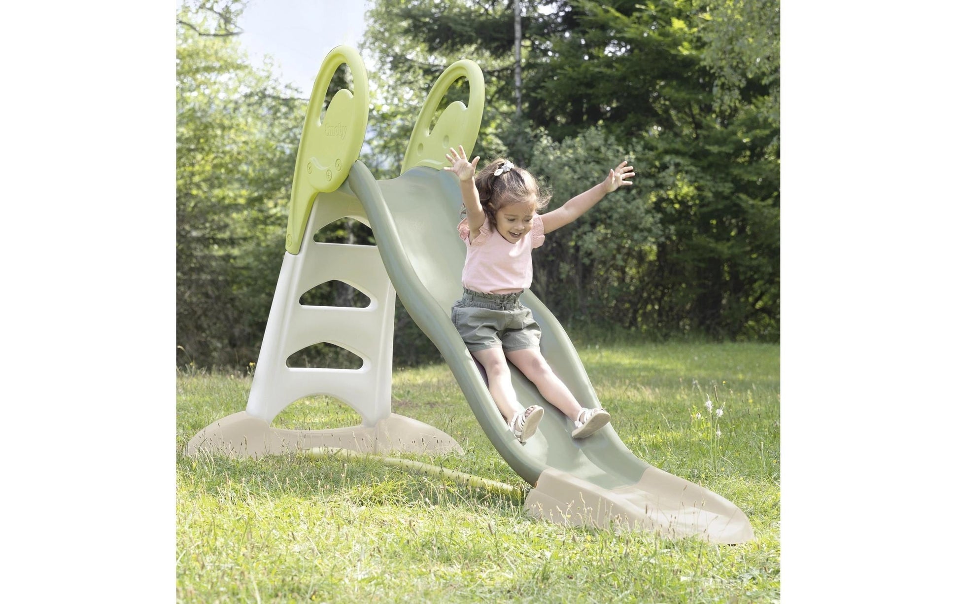 Smoby Life Rutsche XL Doppel-Wellen – 112 × 142 × 237 cm – mit Wasserschlauchanschluss – ab 3 J. – mehrfarbig