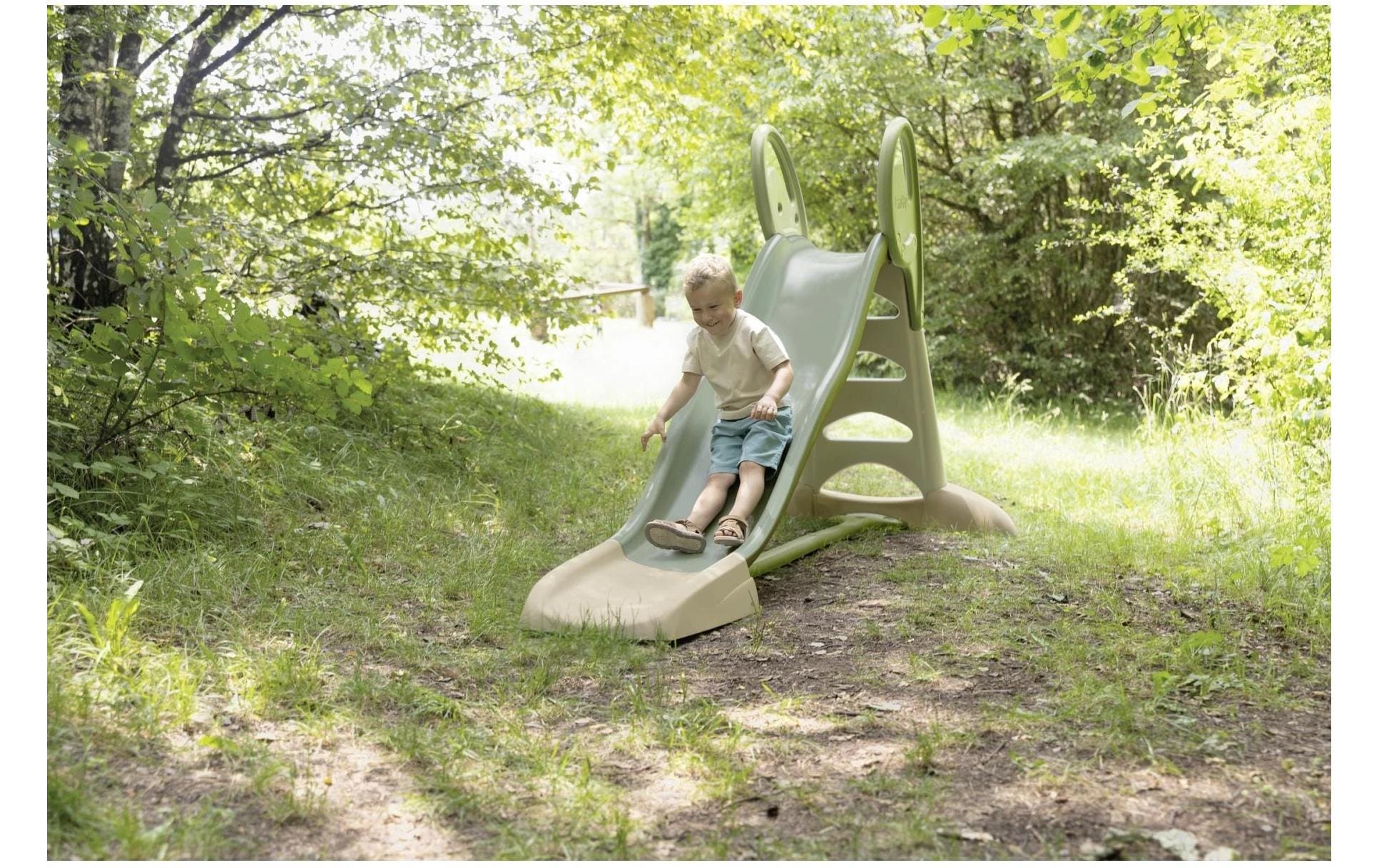 Smoby Life Rutsche XL Doppel-Wellen – 112 × 142 × 237 cm – mit Wasserschlauchanschluss – ab 3 J. – mehrfarbig