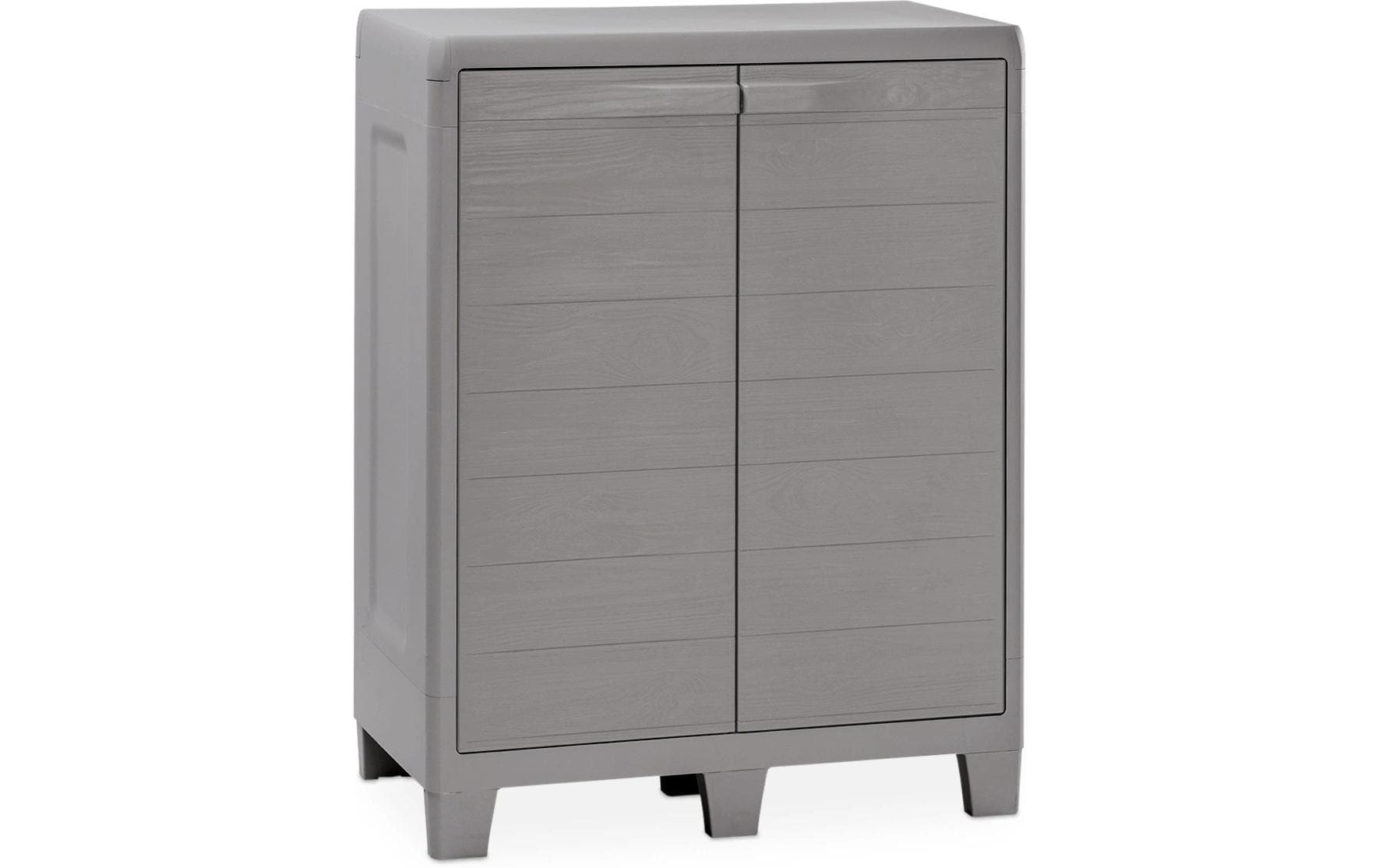 Toomax Aktenschrank, 2 Tablare, Polypropylen, 780 × 460 × 1'010 mm, Grau