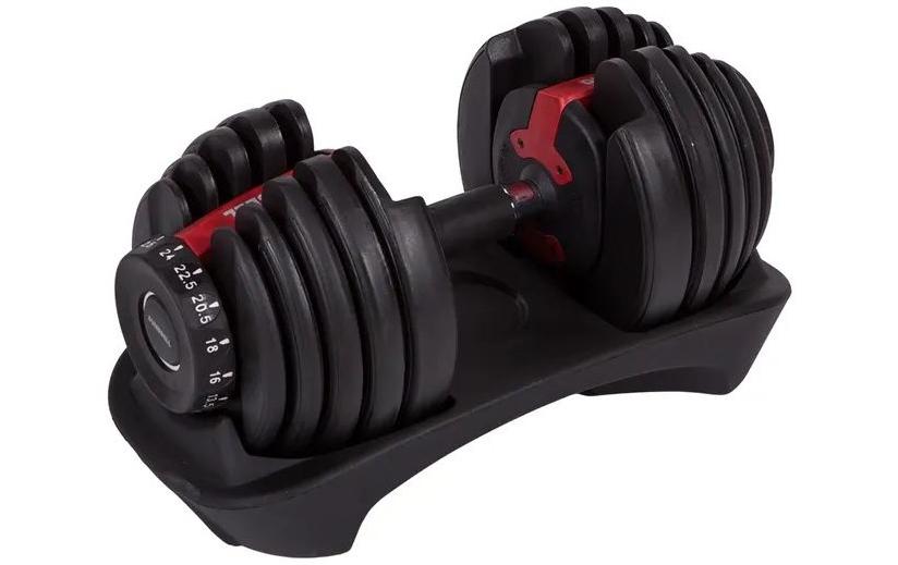 Fitcom Verstellbare Kurzhantel, F-21645, 42,0 × 21,0 × 20,5 cm, Schwarz, 24 kg – 1 Stück