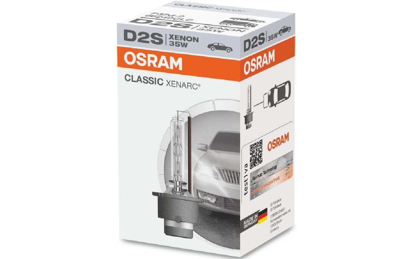 Osram Xenon-Leuchtmittel D2S (P32d-2) – Neutralweiss 4000 K, 35 W – für Personenwagen – XENARC Classic