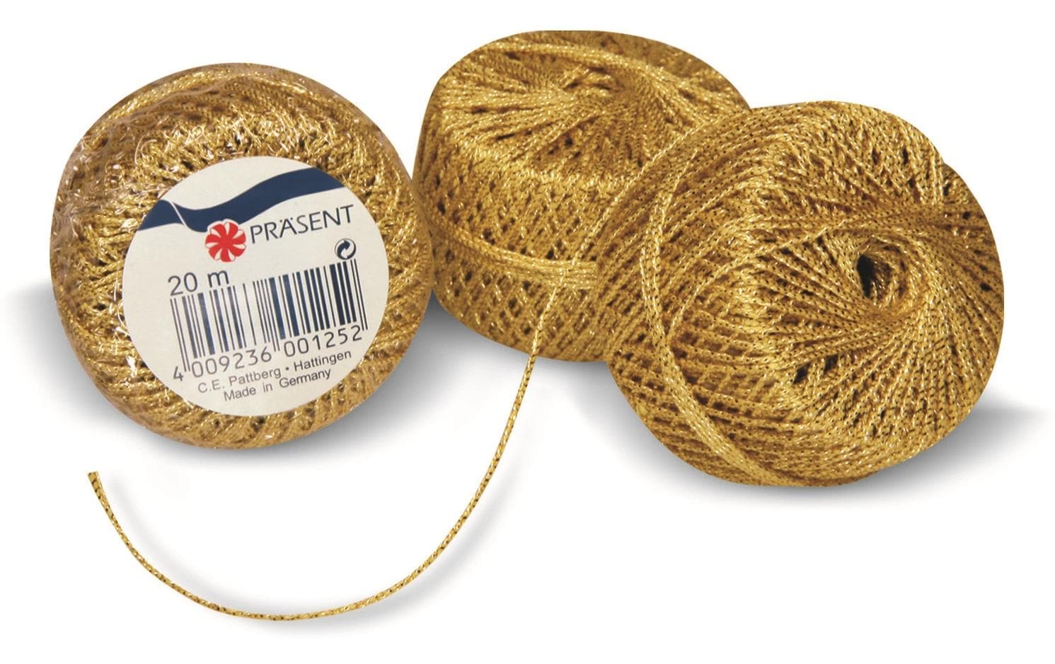Pattberg Geschenkband Kordel Gold – 2 mm × 20 m