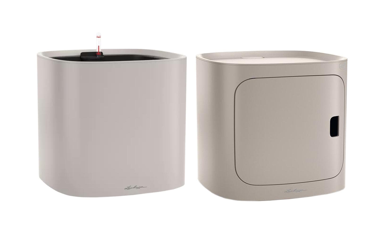 LECHUZA PILA Color Storage Aufbewahrungsbox 28,5 l – Kunststoff – sandbraun – 350 × 330 × 350 mm