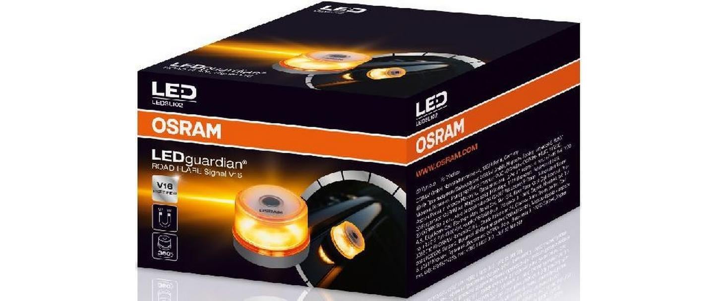 OSRAM – Warn- und Sicherheitsleuchte – LEDguardian Road Flare Signal V16 – Warmweiss (WW), LED – für Personenwagen