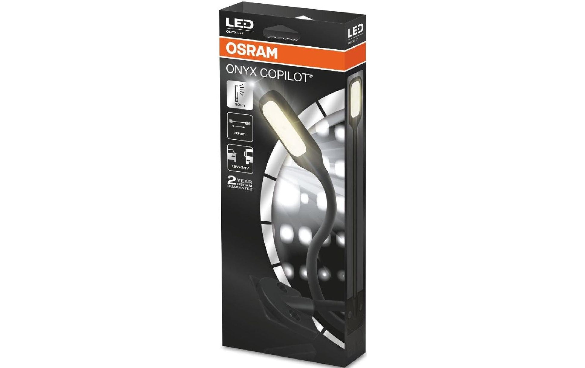Osram LED-Strip Onyx Copilot – 0,37 m, warmweiss, 12/24 V, für Auto/LKW