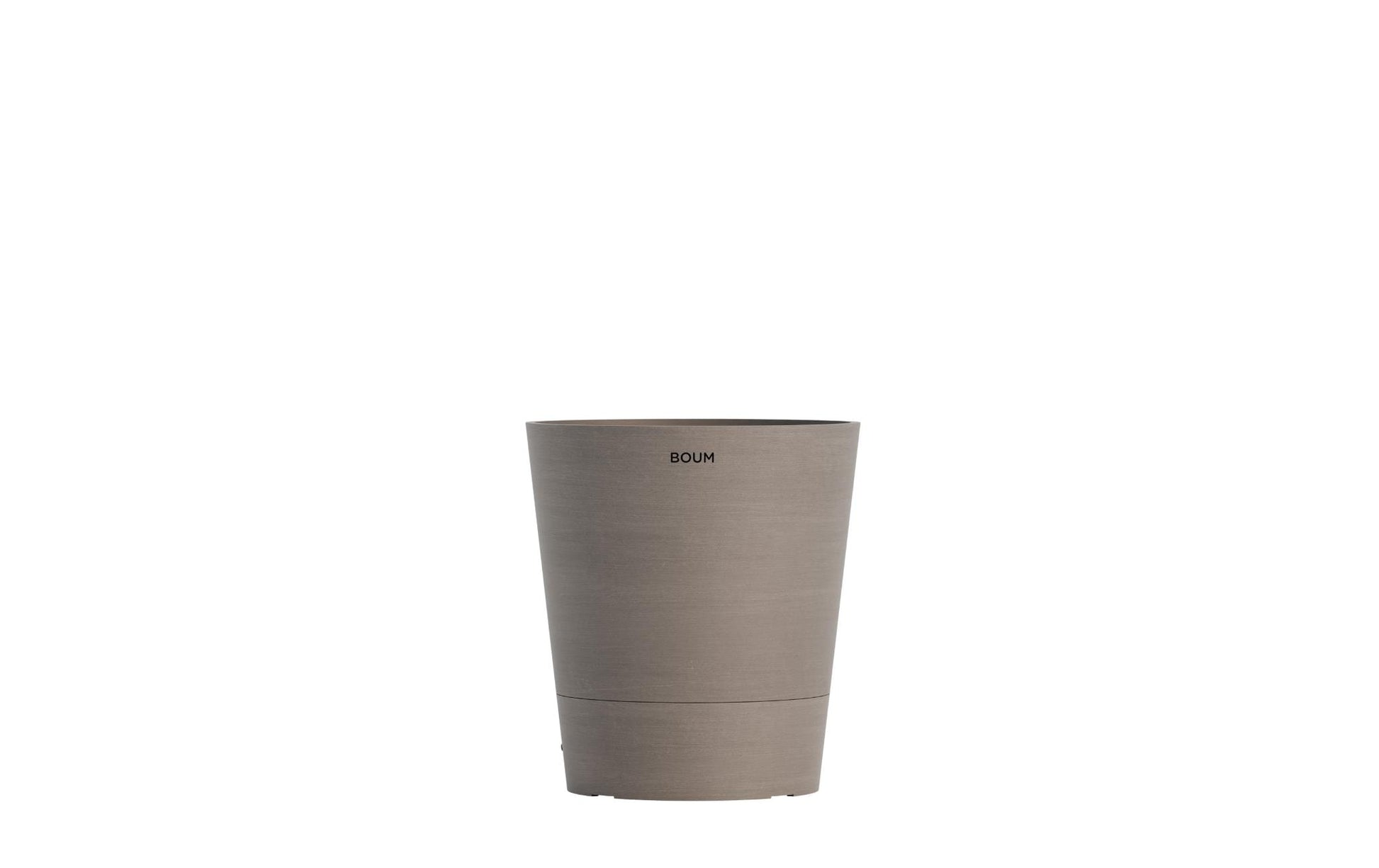Boum Pflanztopf – 15 L – Kunststoff, Graubraun – Ø 32 × 36 cm