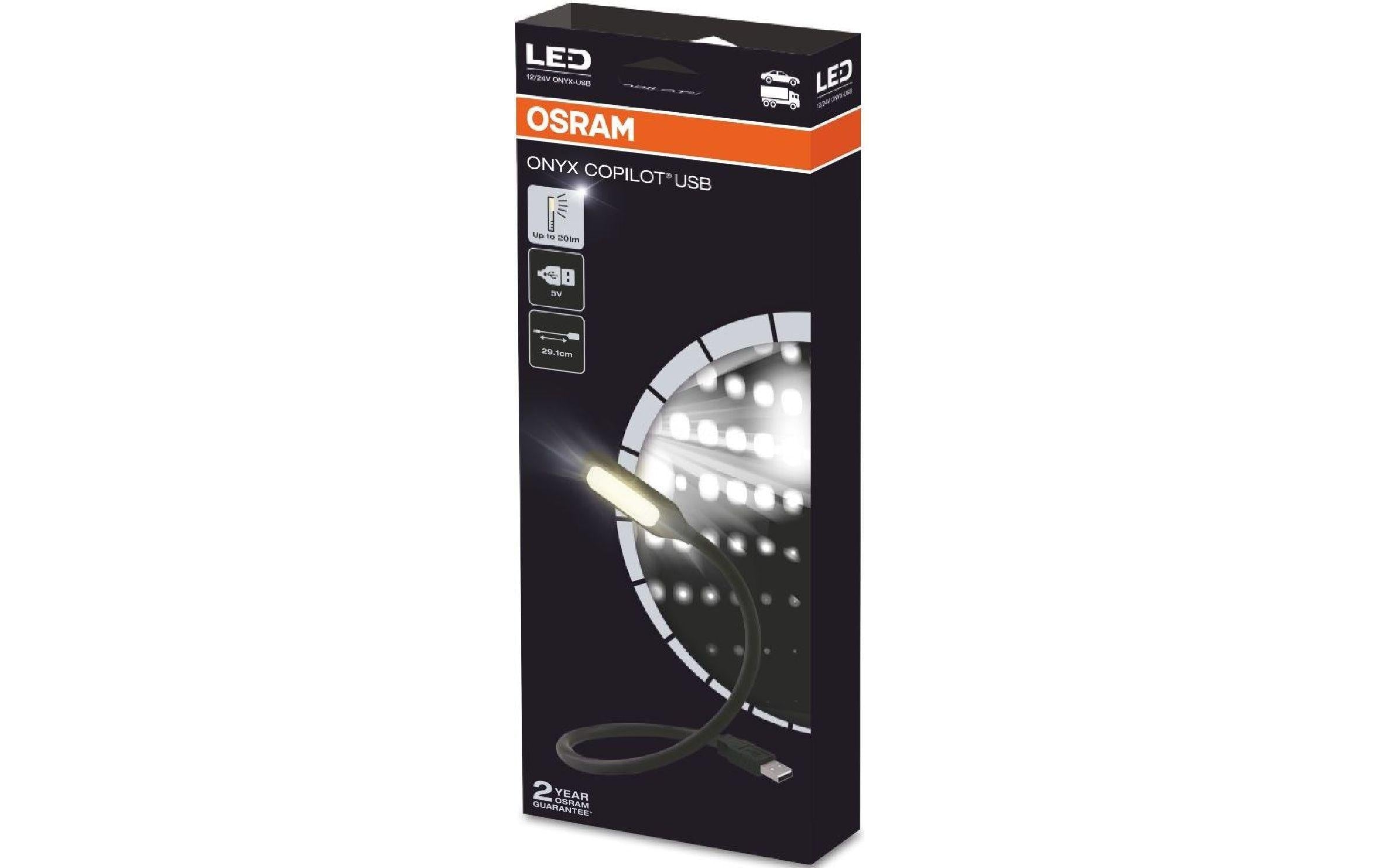 Osram LED-Strip ONYX COPILOT – 0,37 m, warmweiss, 12/24 V, USB