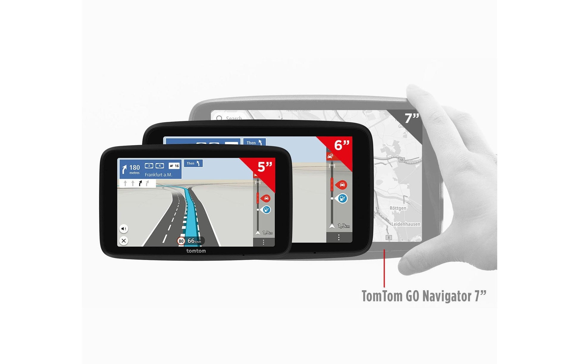 TomTom GO Classic 5 2. Generation – 5" Interaktives Display (Touch), Schwarz