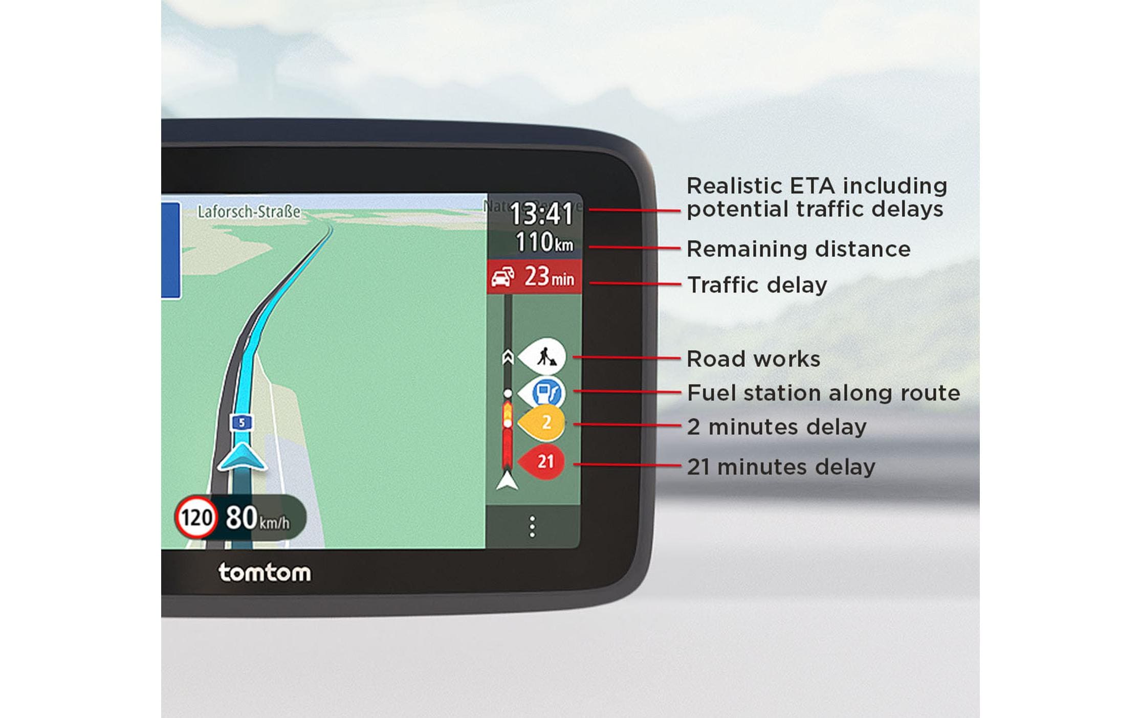 TomTom GO Classic 5 2. Generation – 5" Interaktives Display (Touch), Schwarz