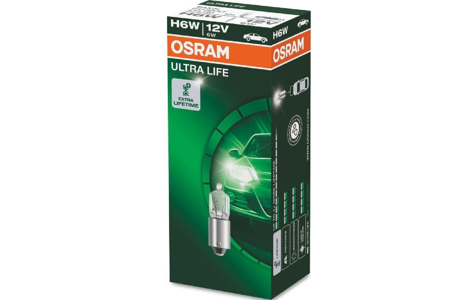 Osram Leuchtmittel BAX9s – 125 lm, 6 V – 10 Stk.