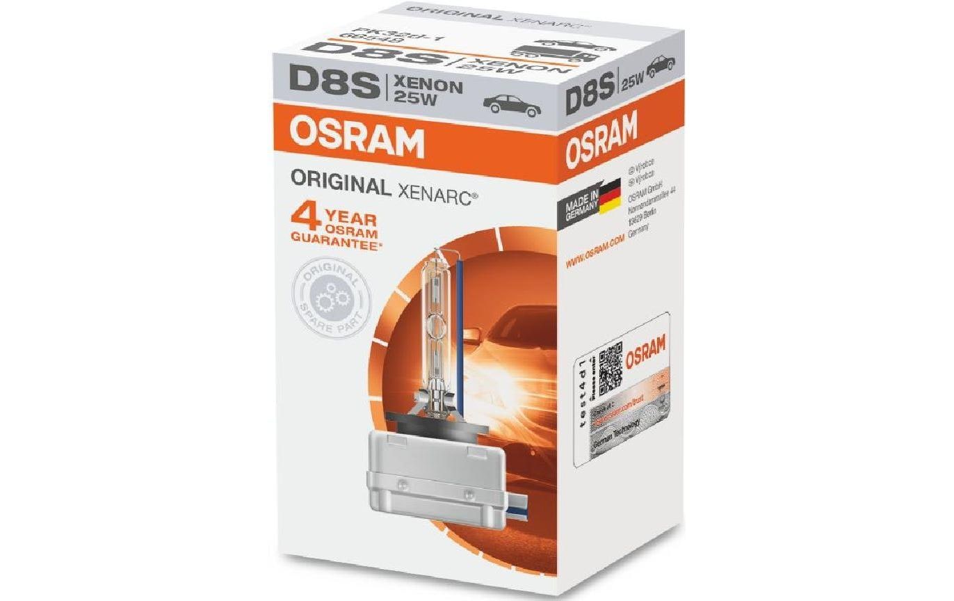 Osram Leuchtmittel D8S PK32d-1 – 2000 lm, 25 V, Neutralweiss 4500 K – für Personenwagen – 1 Stk. – XENARC