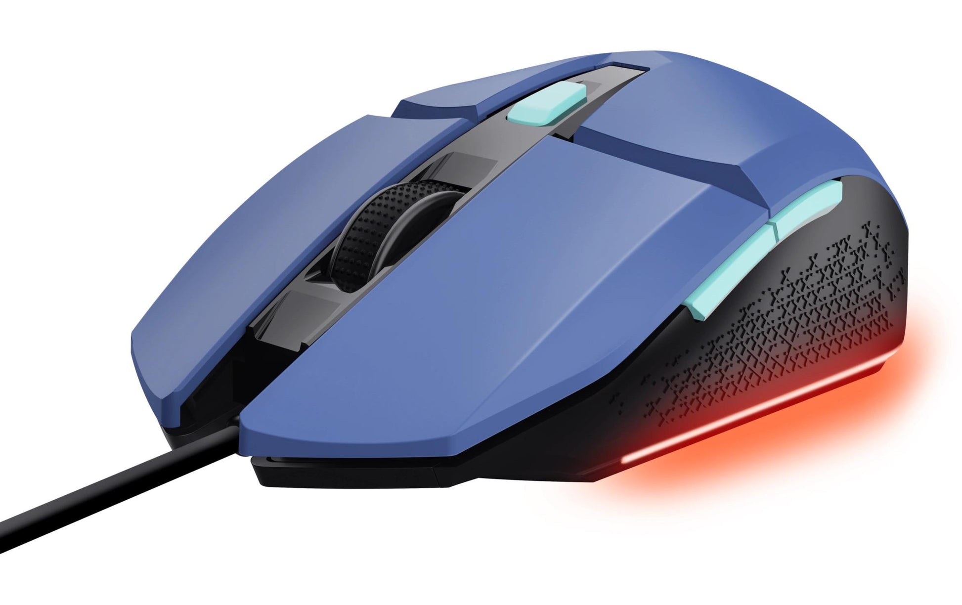 Trust GXT109 Felox – Gaming-Maus – Kabelgebunden (USB-A), 6400 DPI, RGB-Beleuchtung, beidhändig, Blau
